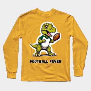 Football Fever Dino Long Sleeve T-Shirt